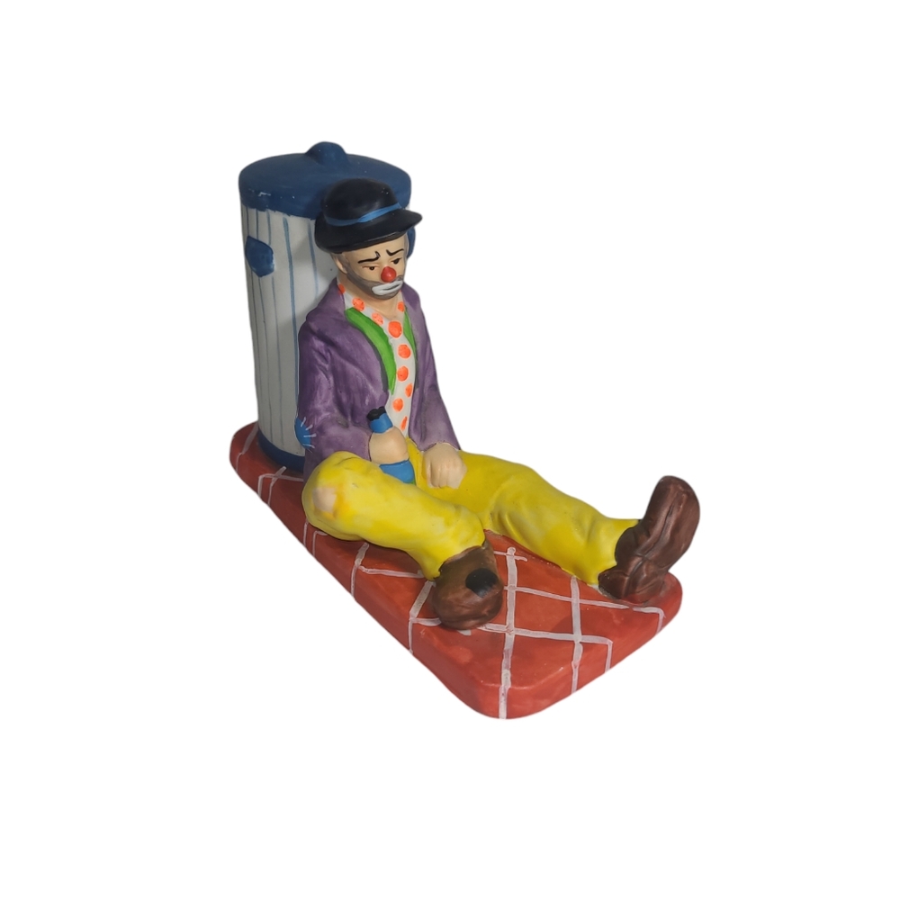 Emmett Kelly Jr. Signature Collection Flambro Figurine Drunk Again Vintage